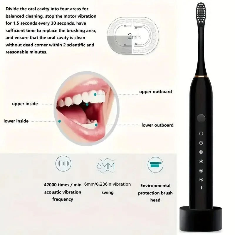 🪥 X3 Sonic Electric Toothbrush | Rechargeable Smart Toothbrush