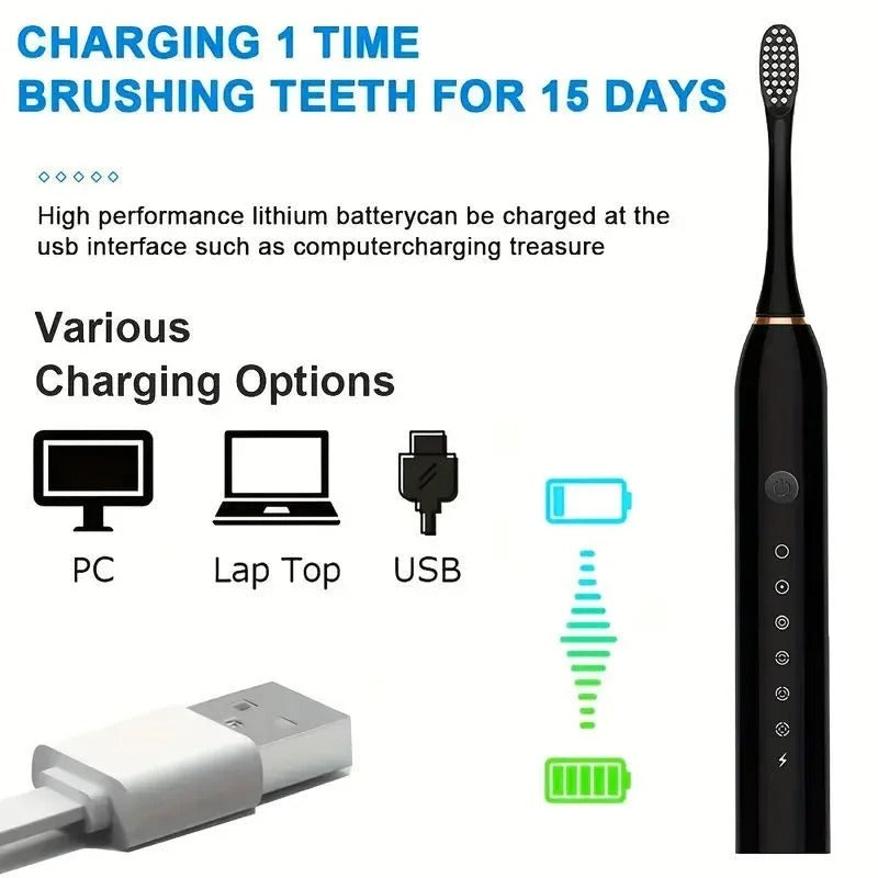 🪥 X3 Sonic Electric Toothbrush | Rechargeable Smart Toothbrush