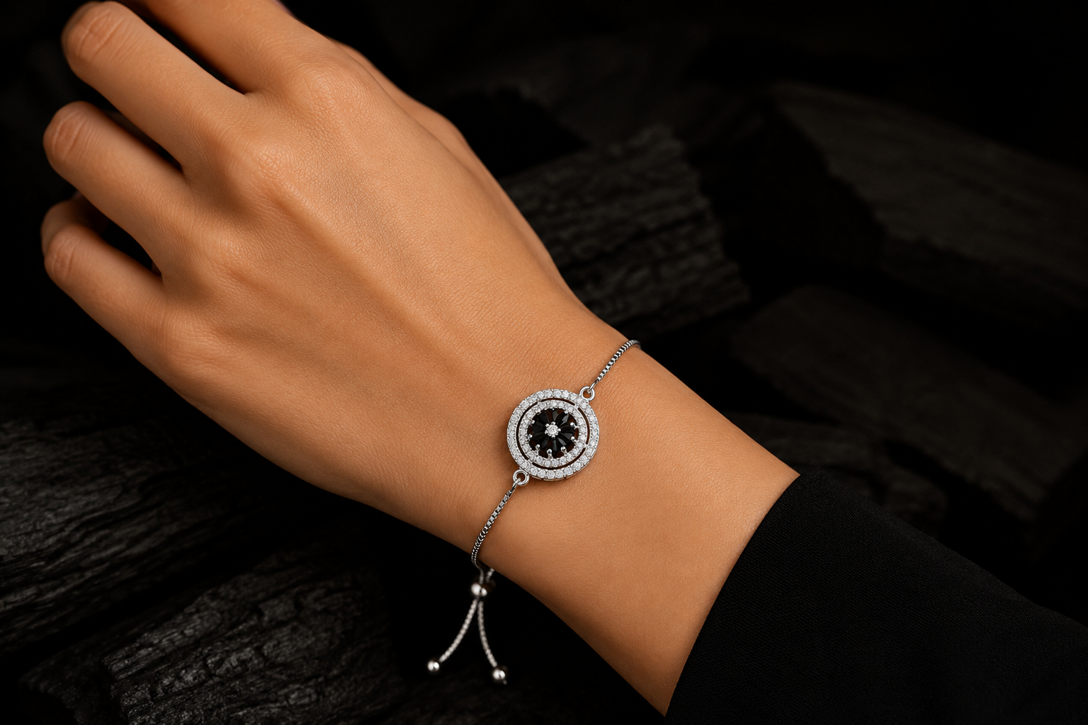 💎 Diamond Bracelet Silver | Elegant Fashion Jewelry