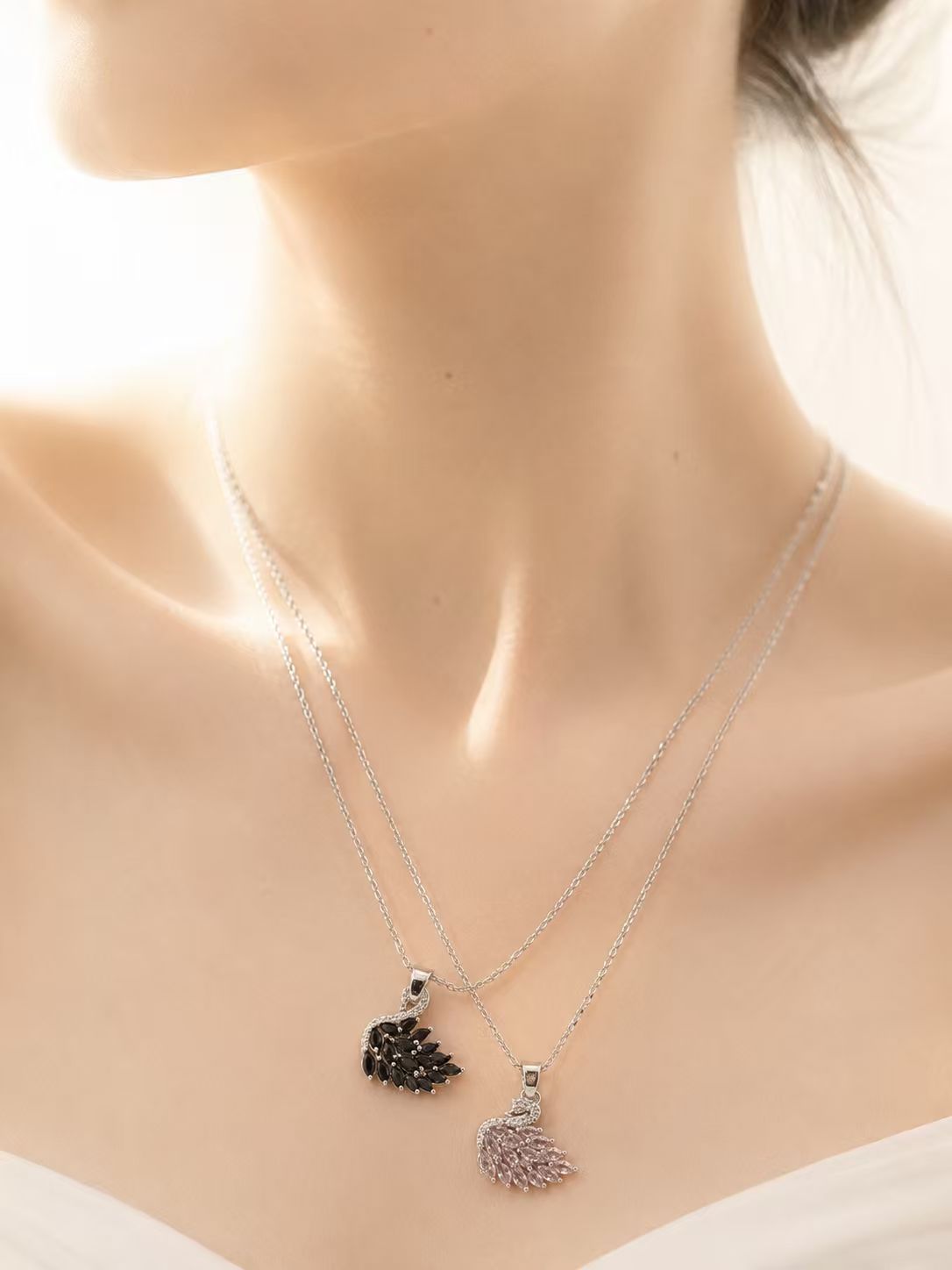✨ Swarovski Silver Pendant | Elegant Fashion Jewelry