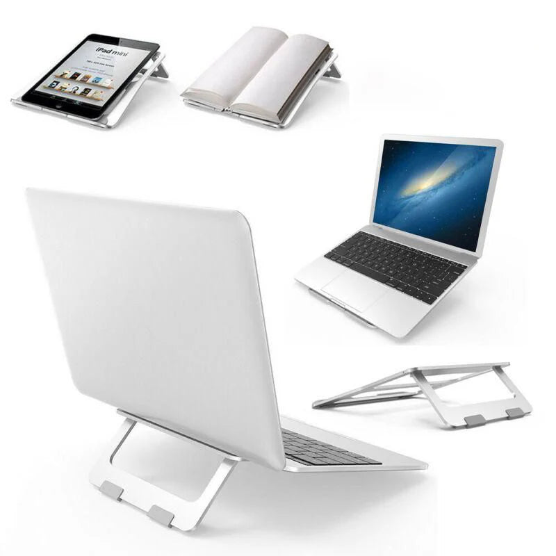 💻 Premium Aluminum Foldable Laptop Stand | Adjustable Notebook Holder
