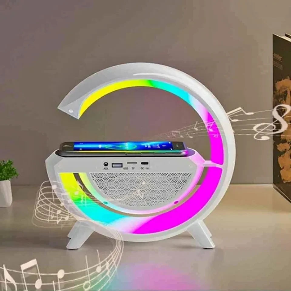 🔊 G63 Bluetooth Speaker with Wireless Charger | Atmosphere Wake-Up Light