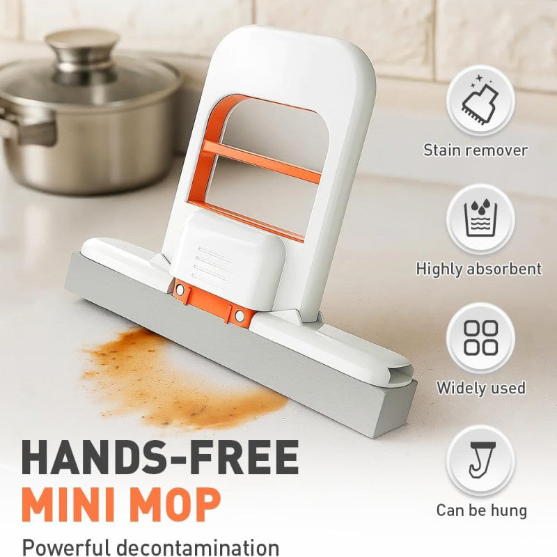 🧽 Mini Foldable Desktop Mop | Portable Cleaning Tool
