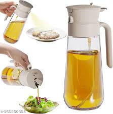 🫙 2-in-1 Oil Spray Bottle | 500ml Kitchen Oil Dispenser
